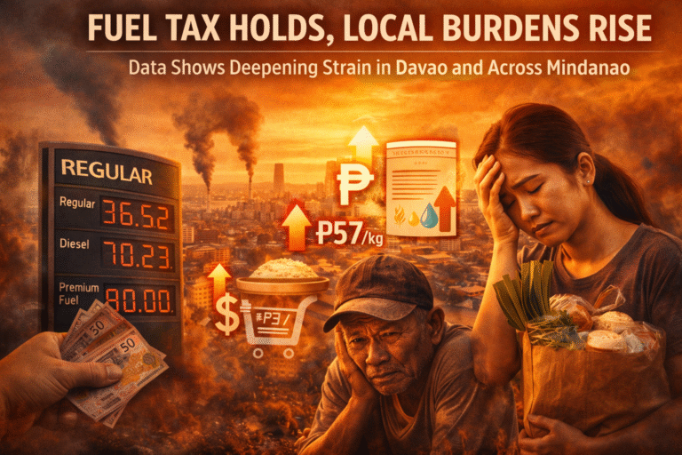 Fuel Tax Holds, Local Burdens Rise: Data Shows Deepening Strain in Davao and Across Mindanao