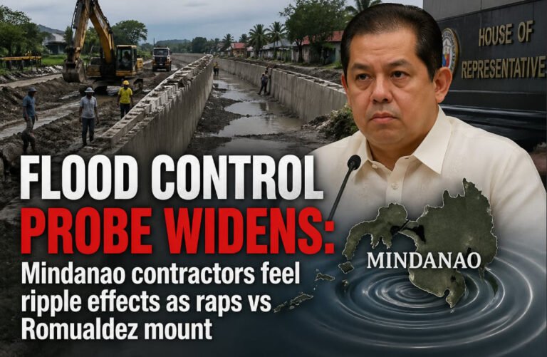 Flood control probe widens: Mindanao contractors feel ripple effects as raps vs Romualdez mount