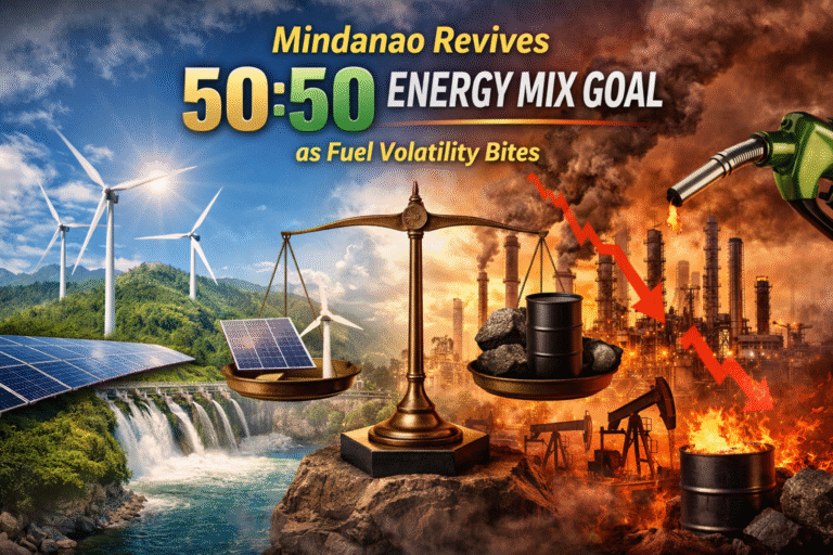 Mindanao revives 50:50 energy mix goal as fuel volatility bites