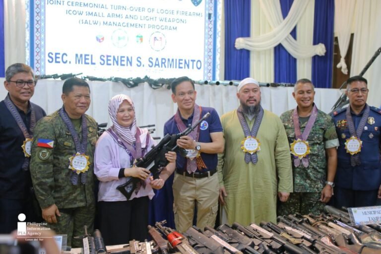 108 loose firearms surrendered in Lanao Sur as mayors push tougher peace drive