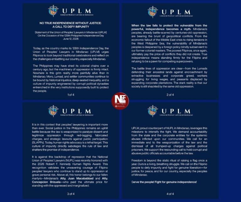 Mindanao lawyers: Independence remains incomplete without justice