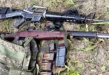 Guns left behind as troops chase armed groups in Maguindanao del Sur