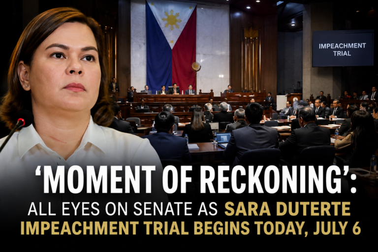 ‘Moment of reckoning’: All eyes on Senate as Sara Duterte impeachment trial begins today, July 6