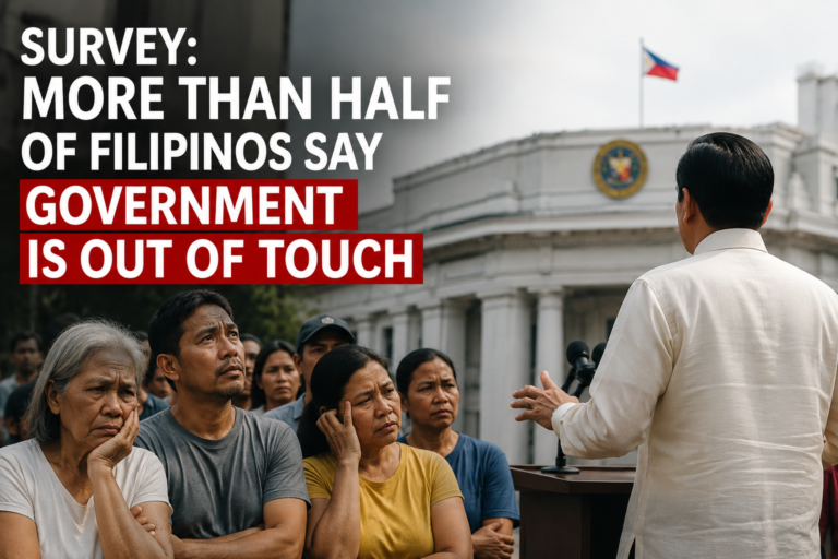 Survey: More than half of Filipinos say government is out of touch