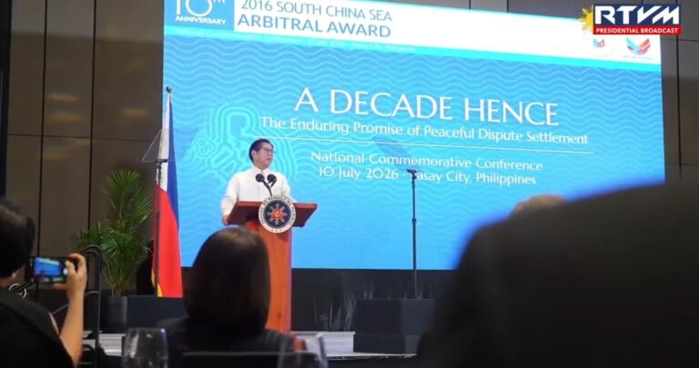 PBBM REAFFIRMS COMMITMENT TO RULE OF LAW ON 10TH ANNIVERSARY OF SOUTH CHINA SEA ARBITRAL RULING
