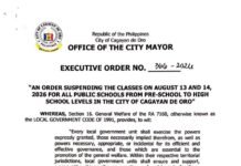 Heat index climbs to dangerous levels, classes suspended in CDO, MisOr