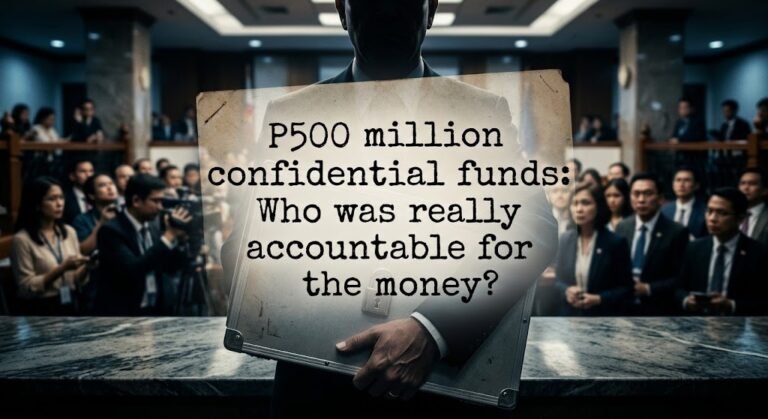 P500 million confidential funds: Who was really accountable for the money?