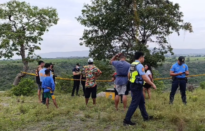 Call center agent Jobert Caballeo was found on this site in Barangay Bawing, General Santos City.-PNP Photo