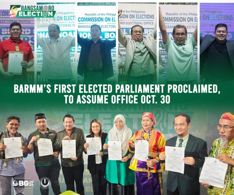 BARMM MPs take office Oct. 30 as coalition talks intensify
