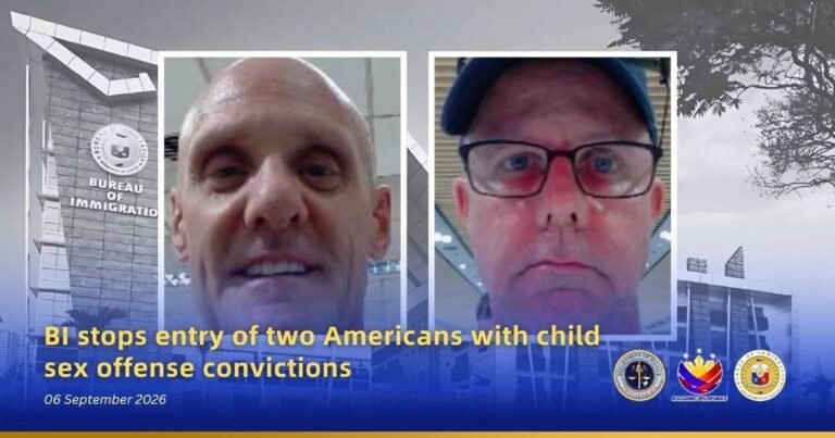 BI bars 2 US child-sex offenders from entering Philippines