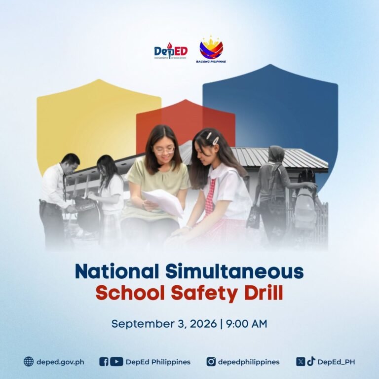 DepEd school safety drill to focus on preparedness, not fear